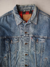 Load image into Gallery viewer, 1990s Made in USA Levi's Flannel Lined Denim Jacket - XL