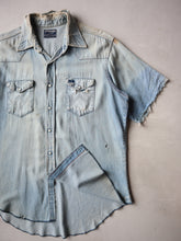 Load image into Gallery viewer, 1980s Thrashed Wrangler Chambray Shirt - L/XL