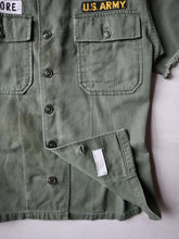 Load image into Gallery viewer, 1950s Thrashed U.S Army OG-107 Fatigue Shirt - S