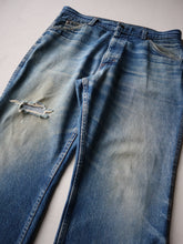 Load image into Gallery viewer, 1980s Faded & Distressed Sears Roebucks Bootcut Jeans - 34"