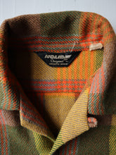 Load image into Gallery viewer, 1960s Holiday Sportswear Plaid Wool Loop Collar Shirt - M