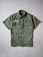 Load image into Gallery viewer, 1950s Thrashed U.S Army OG-107 Fatigue Shirt - S