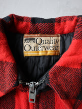 Load image into Gallery viewer, 1970's Montgomery Ward Buffalo Plaid Zip Up Jacket - XL