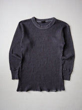 Load image into Gallery viewer, 1990s Overdyed Waffle Thermal Long Sleeve - S/M