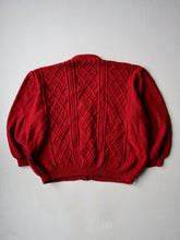 Load image into Gallery viewer, 1980s Chunky Wool Knit Cardigan - XL