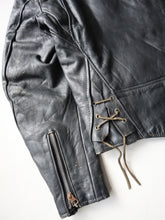 Load image into Gallery viewer, 1970s Distressed Schott Perfecto Leather Biker Jacket - S