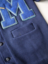 Load image into Gallery viewer, 1950s Wool Varsity Knit Cardigan - M
