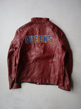 Load image into Gallery viewer, 1980's Queens Leather Varsity Jacket - S
