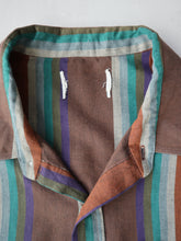 Load image into Gallery viewer, 1970's Striped Pearl Snap Western Shirt - 2XL