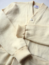 Load image into Gallery viewer, 1950s Distressed Campus Wool Cardigan - XS
