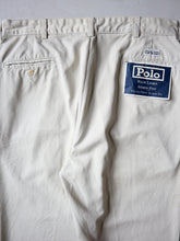 Load image into Gallery viewer, 1990s Deadstock Polo Ralph Lauren Pleated Chino Pants - 34"