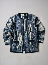 Load image into Gallery viewer, 1980s Aklanda Women's Coogi Style 3D Knit Cardigan - L