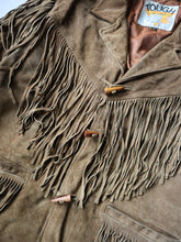 Load image into Gallery viewer, 1980s Tough Leather Western Fringe Leather Jacket - XL