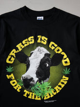 Load image into Gallery viewer, 2000's 'Grass is Good for the Brain' Weed Tee - S