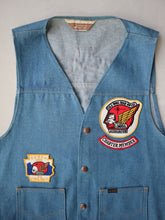 Load image into Gallery viewer, 1970's Sears Roebucks Gold Wing Road Riders Biker Denim Vest - M