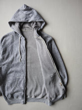 Load image into Gallery viewer, 1970s Waffle Lined Zip Up Hoodie - M