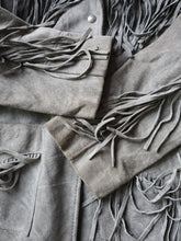 Load image into Gallery viewer, Schott Rancher Western Suede Leather Fringe Jacket - XS