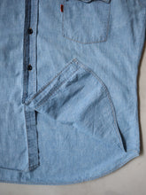 Load image into Gallery viewer, 1970s Levi's Orange Tab Chambray Shirt - XL