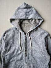 Load image into Gallery viewer, 1970s Waffle Lined Zip Up Hoodie - M