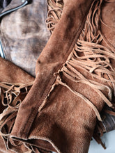 Load image into Gallery viewer, 1990s Western Fringe Rodeo Leather Jacket - XL