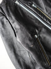Load image into Gallery viewer, 1980s Lined Double Breasted Moto Style Leather Jacket - M