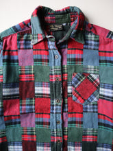 Load image into Gallery viewer, The Vermont Flannel Co Patchwork Thick Flannel Shirt - M