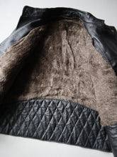 Load image into Gallery viewer, 1980s Lined Double Breasted Moto Style Leather Jacket - M