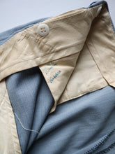Load image into Gallery viewer, 1950s Drop Loop Wool Blend Pinstripe Pants - 35"
