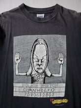 Load image into Gallery viewer, 1990s Faded Beavis and Butt-Head Police Sketch T-Shirt - M/L