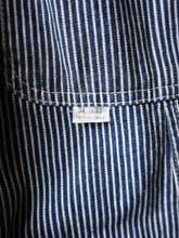 Load image into Gallery viewer, Big John Hickory Striped Overalls - 34"