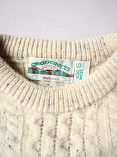 Load image into Gallery viewer, 1980s Aran Crafts Wool Sweater - XS