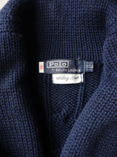 Load image into Gallery viewer, 1990s Polo Ralph Lauren Wool Shawl Cable Knit Cardigan - XS