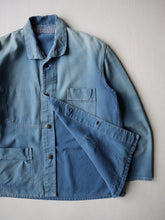 Load image into Gallery viewer, 1960s Faded French Chore with 13 Star Buttons - M/L