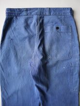 Load image into Gallery viewer, 1970s Faded French Workwear Pleated Pants - 28"