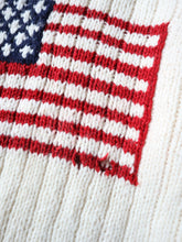 Load image into Gallery viewer, 1980s American Flag Wool Turtle Neck Knit Sweater - L/X