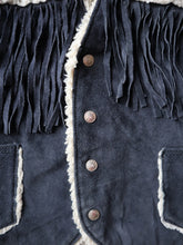 Load image into Gallery viewer, 1970s Suede Leather Sherpa Lined Western Vest - M