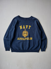 Load image into Gallery viewer, 1970s U.S Navy Annapolis Raglan Sweatshirt - M/L