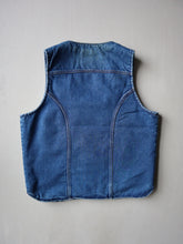 Load image into Gallery viewer, 1970s Wrangler Sherpa Lined Denim Vest - M