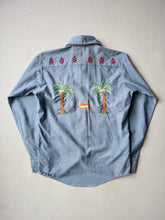 Load image into Gallery viewer, 1960s Embroidered Selvedge Chambray Shirt - XS/S