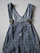 Load image into Gallery viewer, Big John Hickory Striped Overalls - 34"