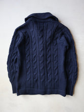 Load image into Gallery viewer, 1990s Polo Ralph Lauren Wool Shawl Cable Knit Cardigan - XS