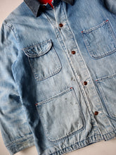 Load image into Gallery viewer, 1970s Distressed Wrangler Denim Chore Jacket - L