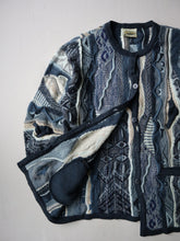 Load image into Gallery viewer, 1980s Aklanda Women's Coogi Style 3D Knit Cardigan - L