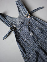 Load image into Gallery viewer, Big John Hickory Striped Overalls - 34"