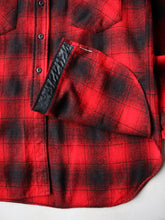Load image into Gallery viewer, 1970s Pendleton Shadow Plaid Wool Flannel Shirt - M
