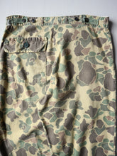 Load image into Gallery viewer, 1970s Distressed Lightweight Duck Camo Fatigues - 33"