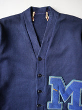 Load image into Gallery viewer, 1950s Wool Varsity Knit Cardigan - M