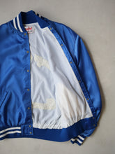 Load image into Gallery viewer, 1970's Chain-stitched Kings Academy Cheerleader Satin Bomber Jacket - 2XL