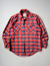 Load image into Gallery viewer, 1970s Distressed Sears Plaid Flannel Shirt - M