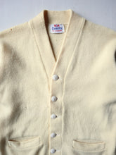 Load image into Gallery viewer, 1950s Distressed Campus Wool Cardigan - XS